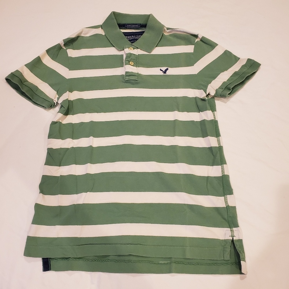 American Eagle Short Sleeve Polo Style Shirt